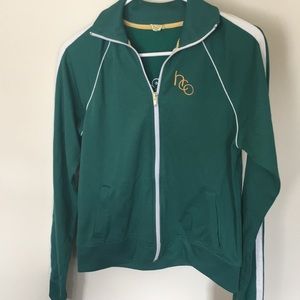 Zip up holistic jacket.